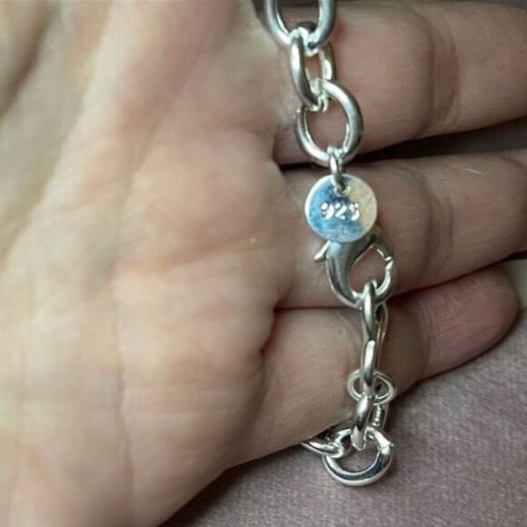 The Love Heart Link Bracelet in 925 silver - Picture 4 of 10